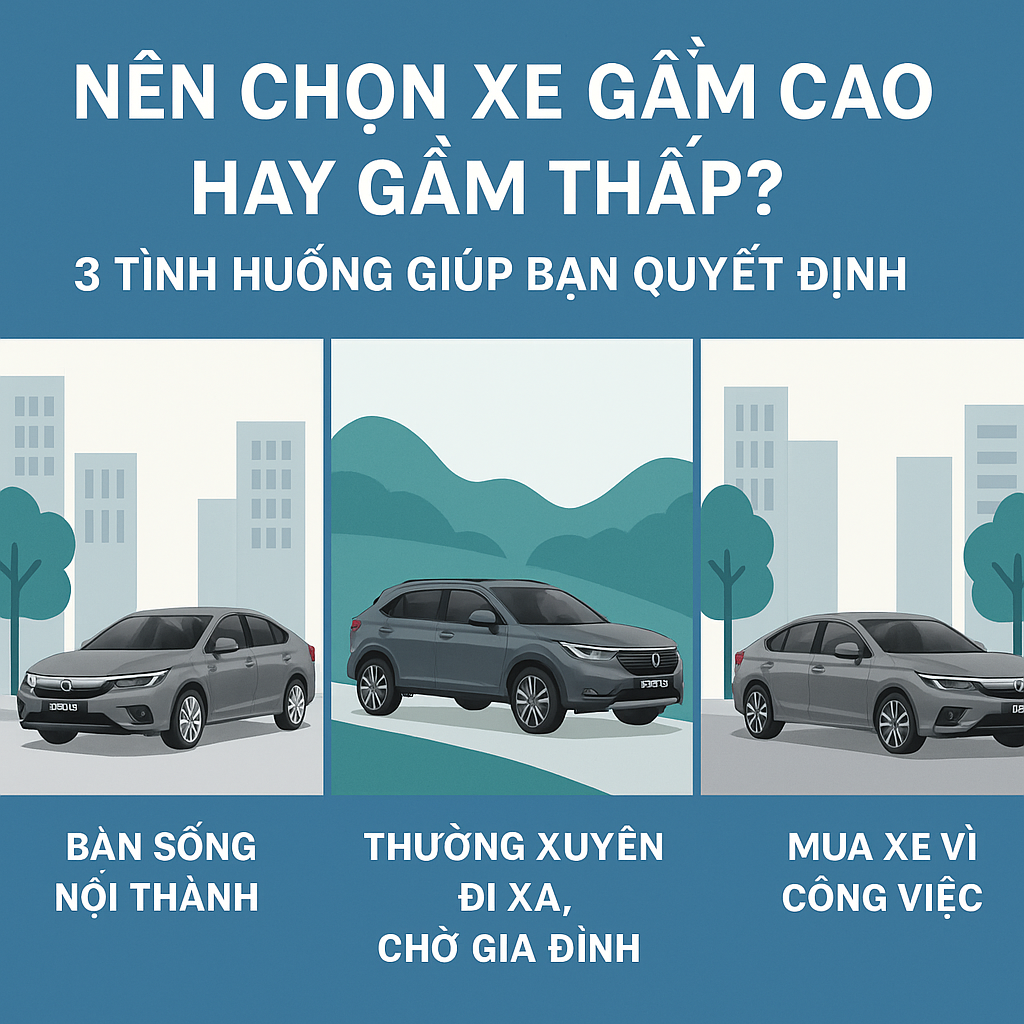 Nên Mua Xe Gầm Cao Hay Gầm Thấp? So Sánh SUV & Sedan Honda